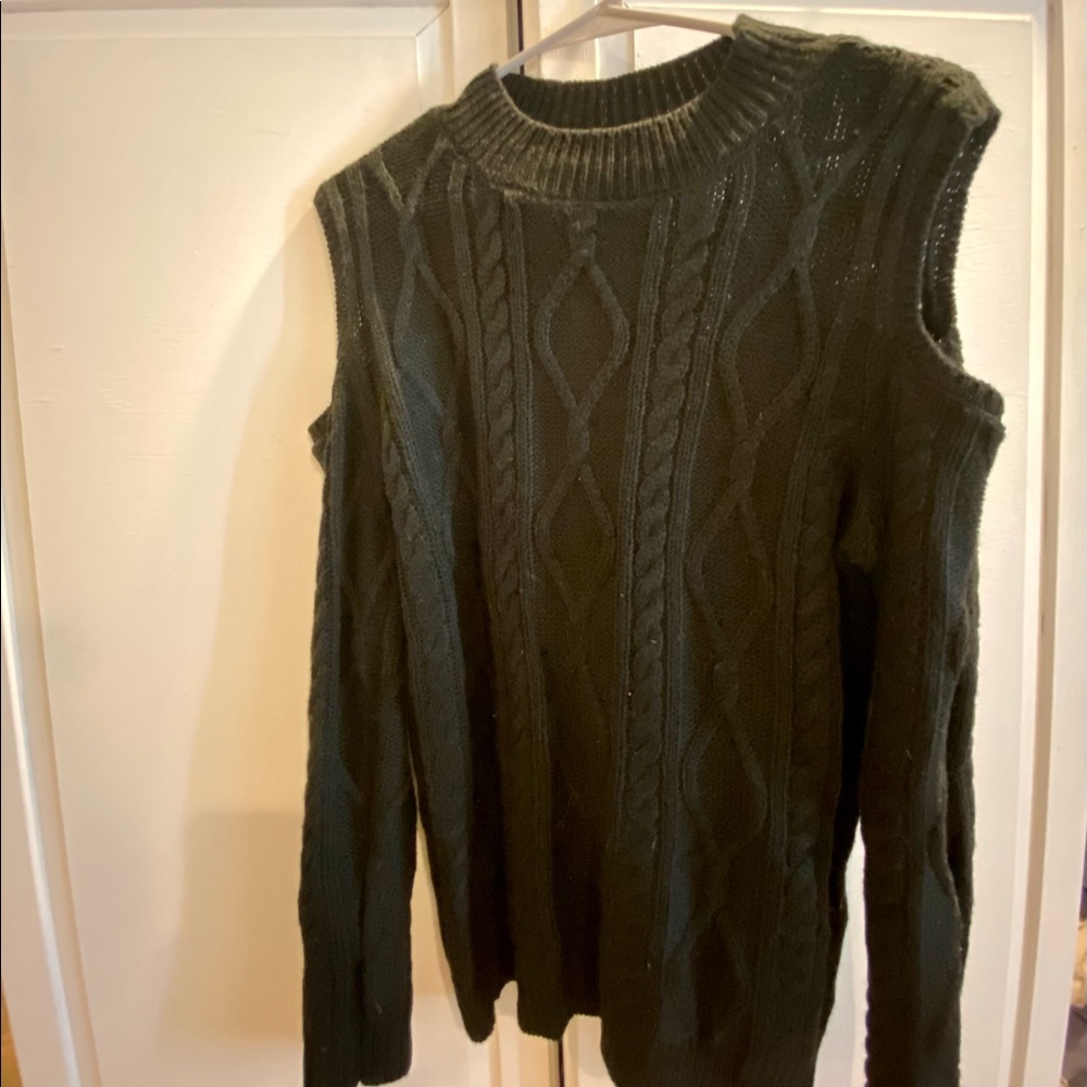 Shoulder Cut Out Sweater